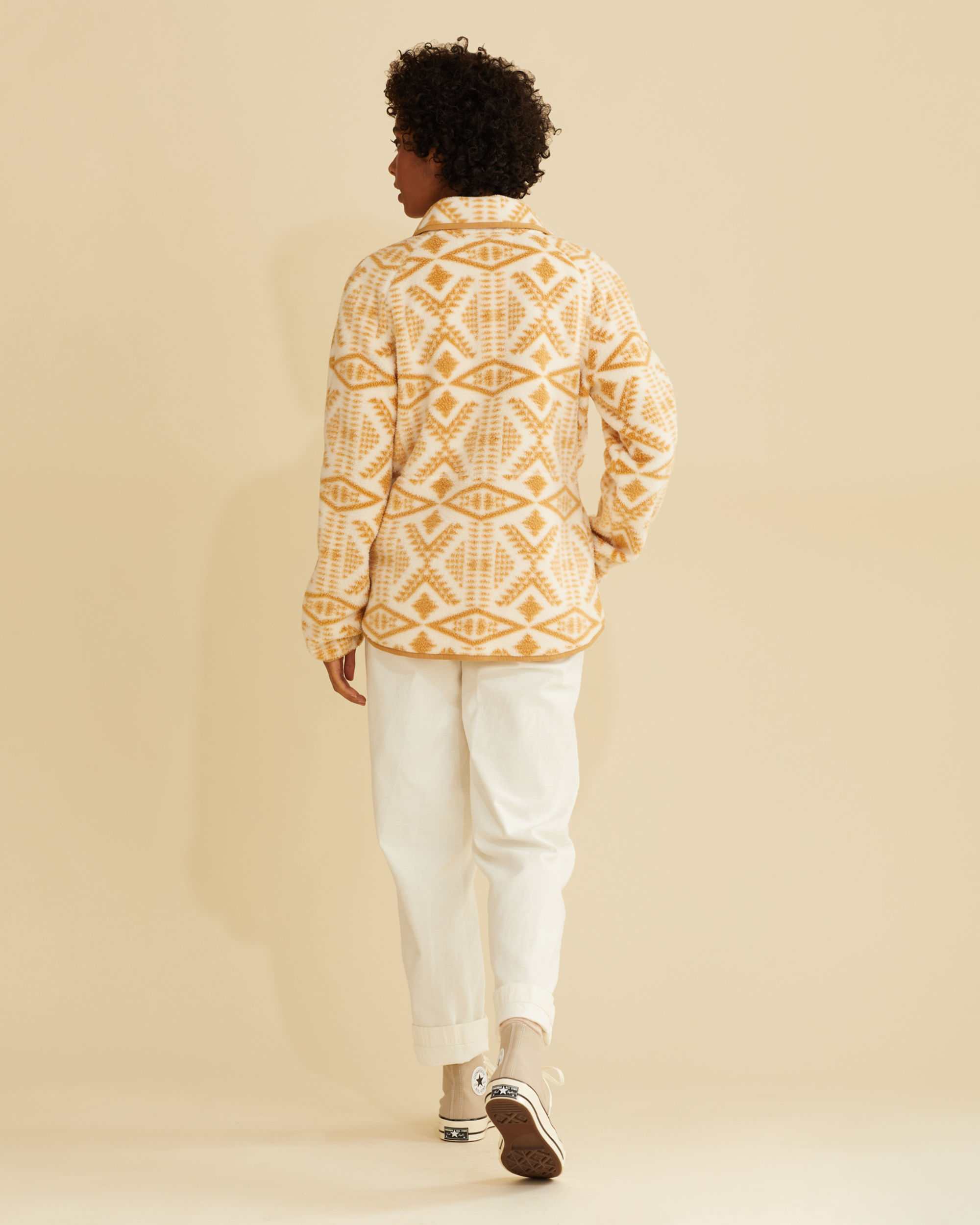 WOMEN'S SNAP-FRONT FLEECE JACKET