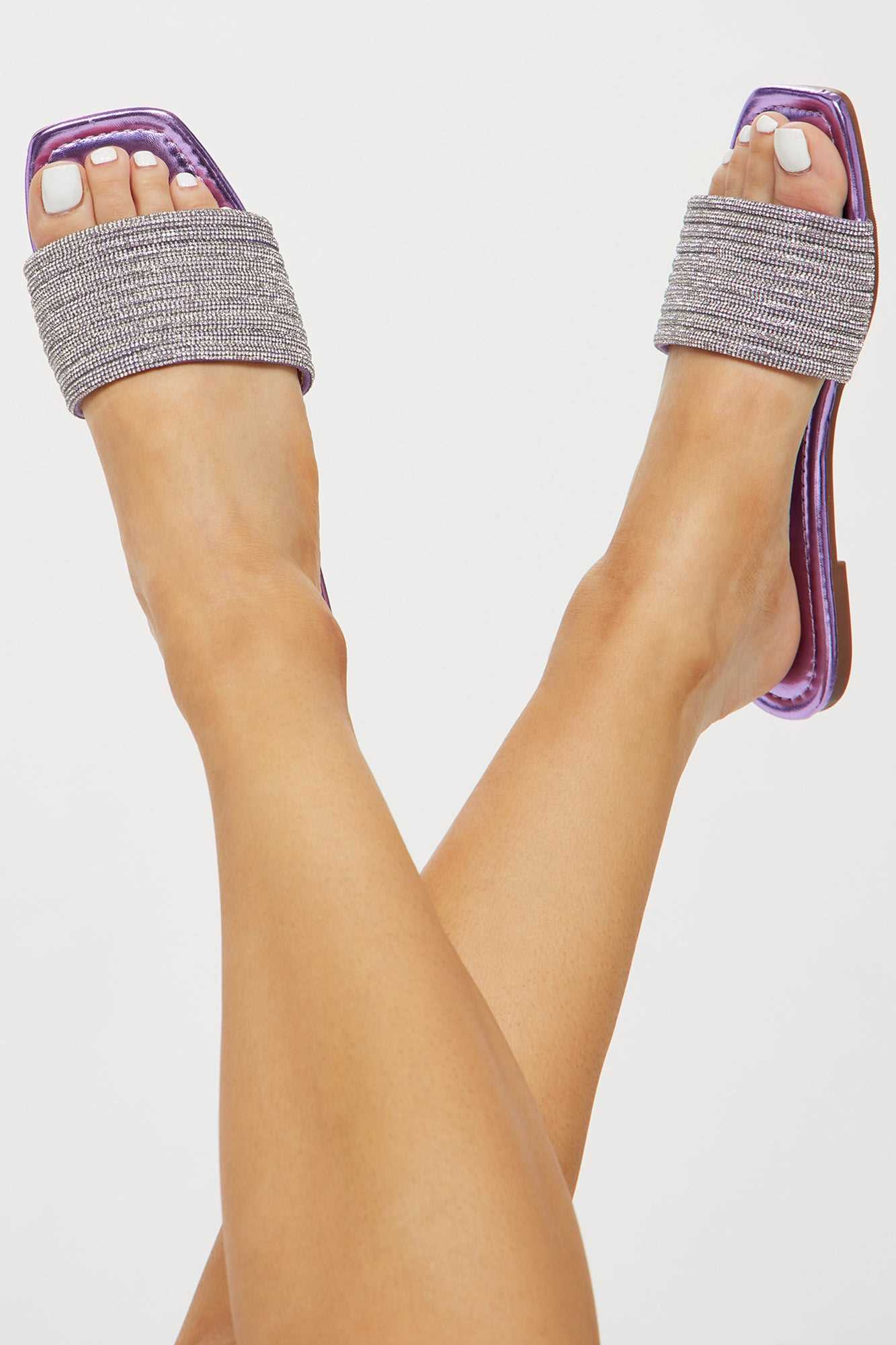 Catch You Later Flat Sandals   Purple