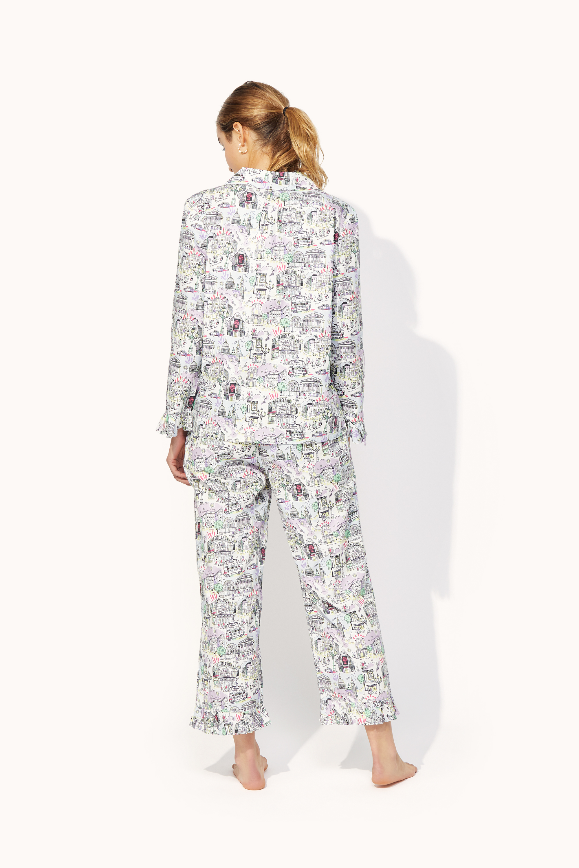 London West End Frill Woven PJ Set
