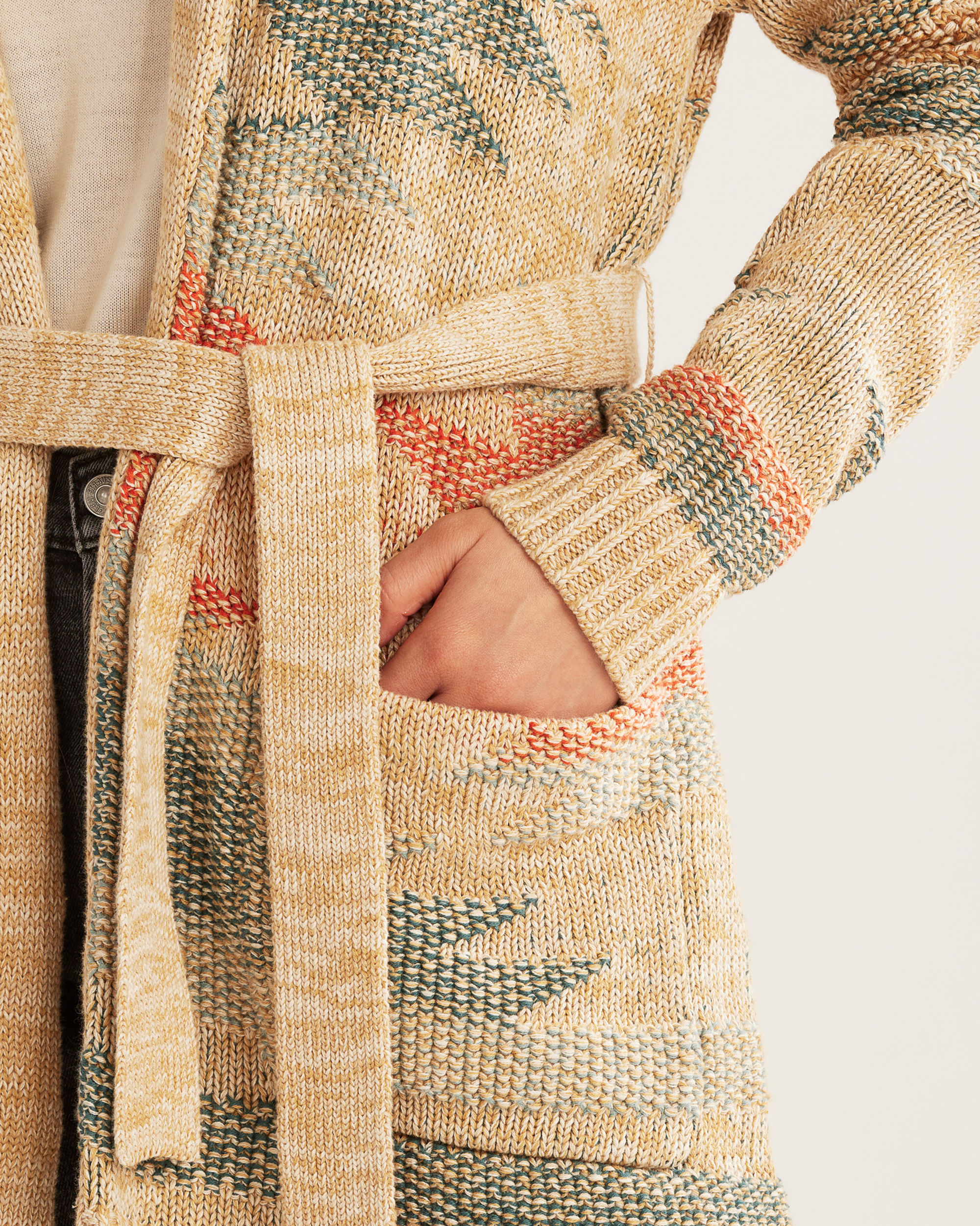 WOMEN'S MONTEREY BELTED CARDIGAN