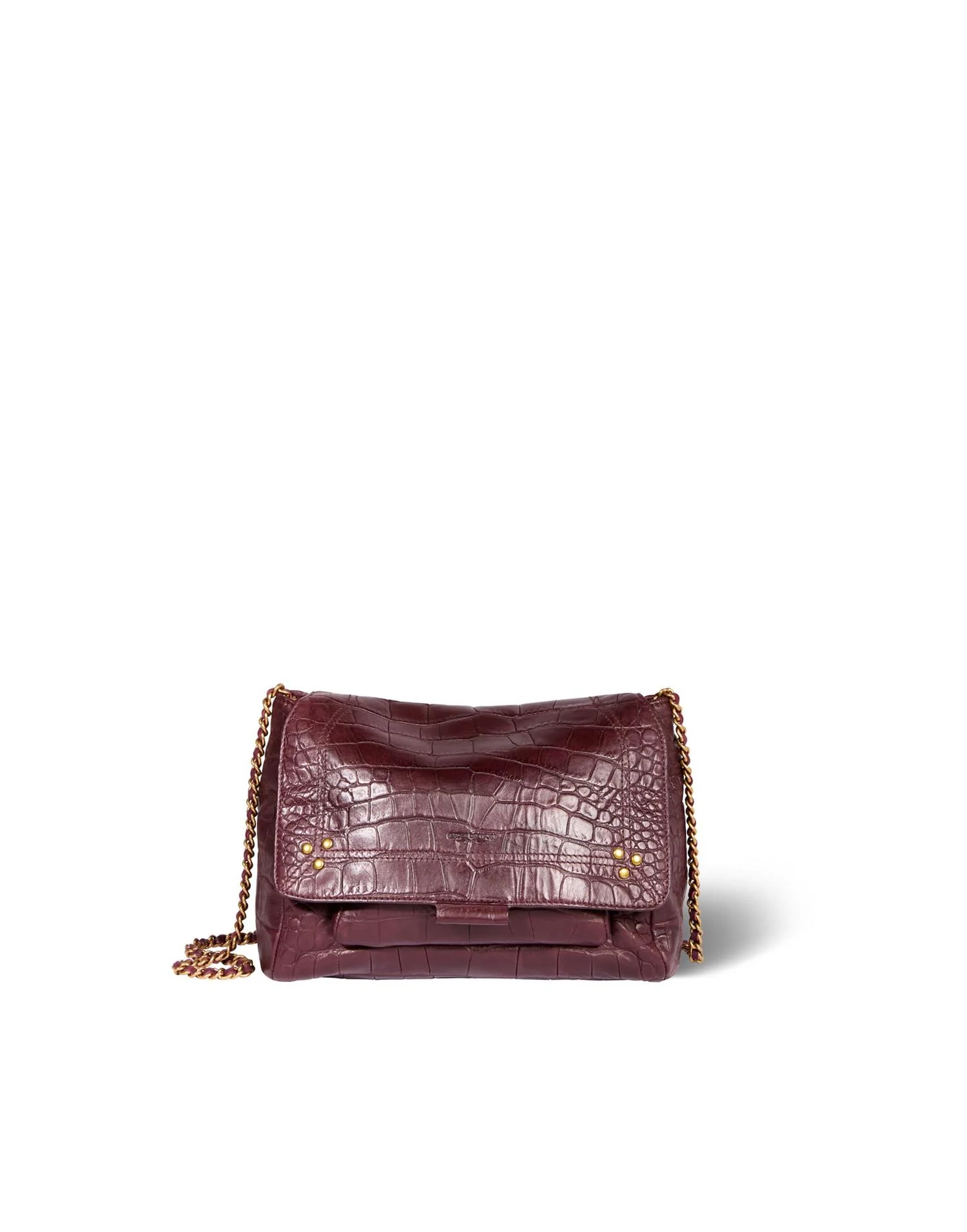 JEROME DREYFUSS - Lulu M - Croco Aubergine