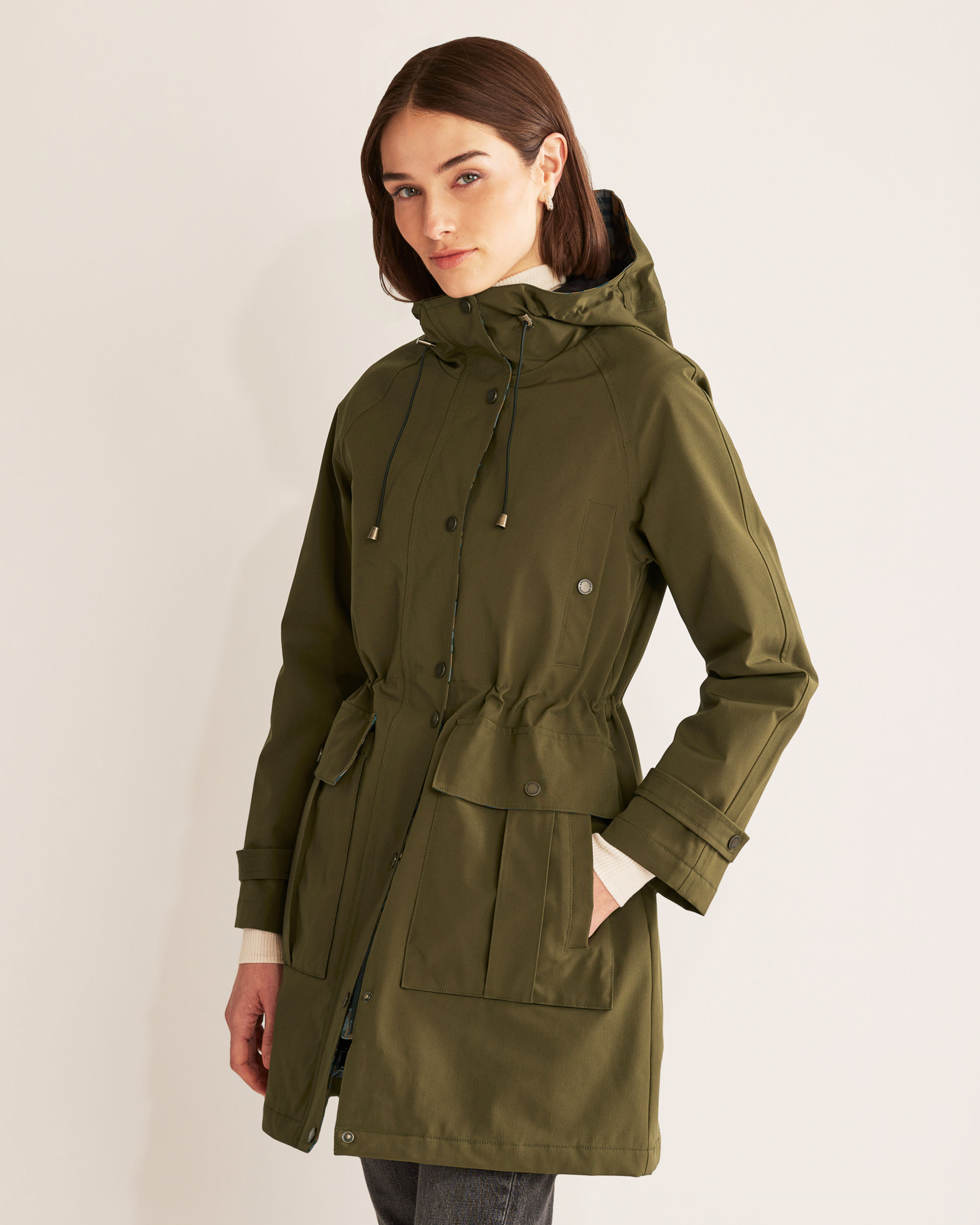 WOMEN'S BRIDGEPORT HOODED TRENCH COAT