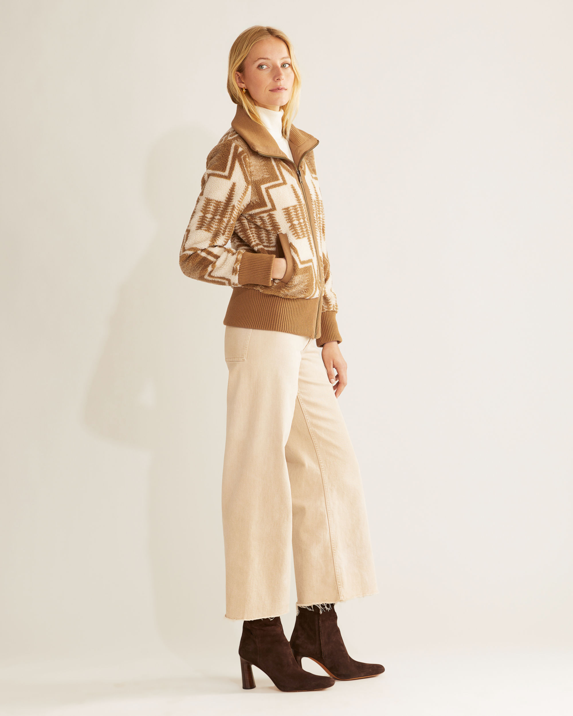 WOMEN'S FOXGLOVE FLEECE BOMBER JACKET