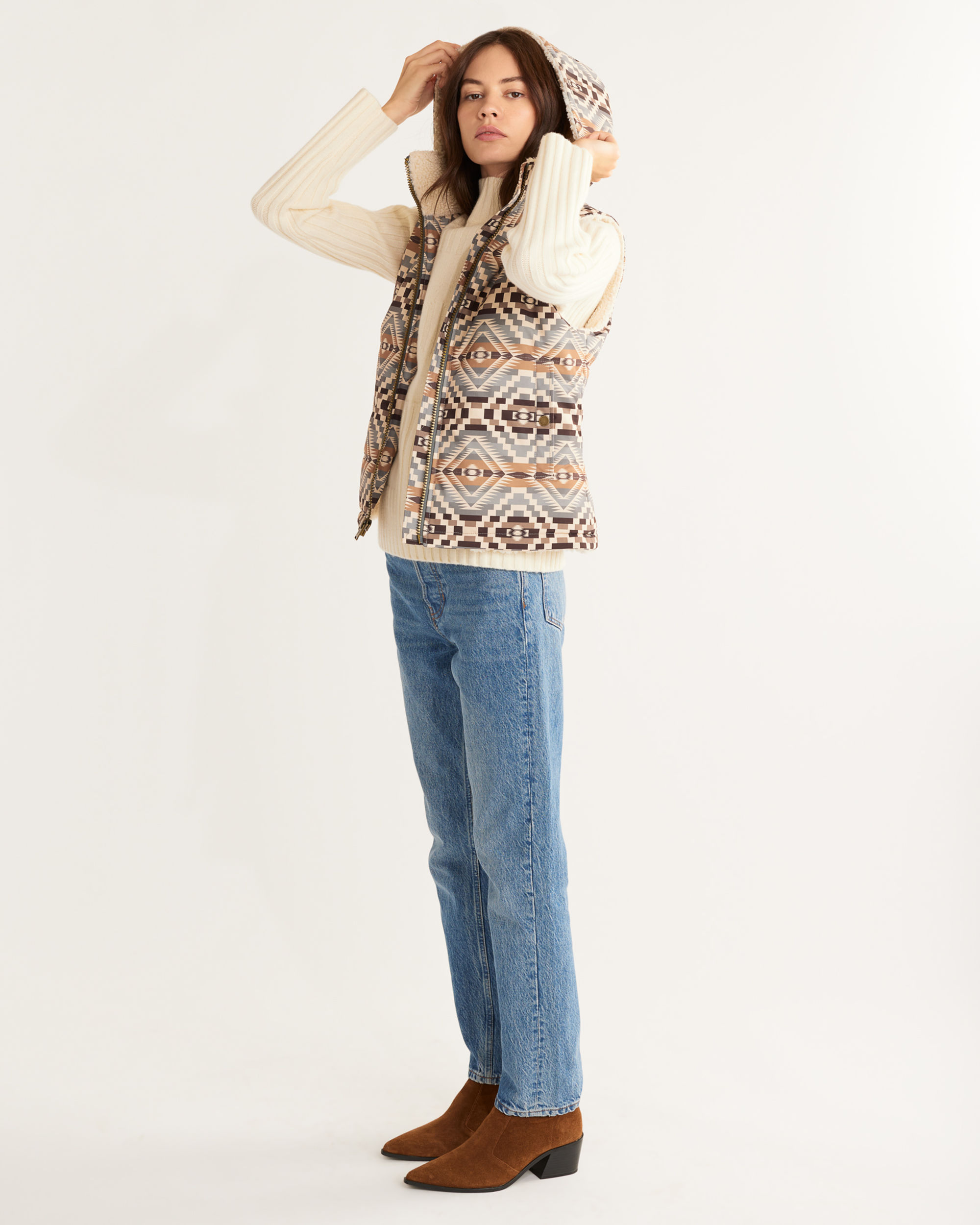 WOMEN'S BERBER FLEECE-LINED VEST