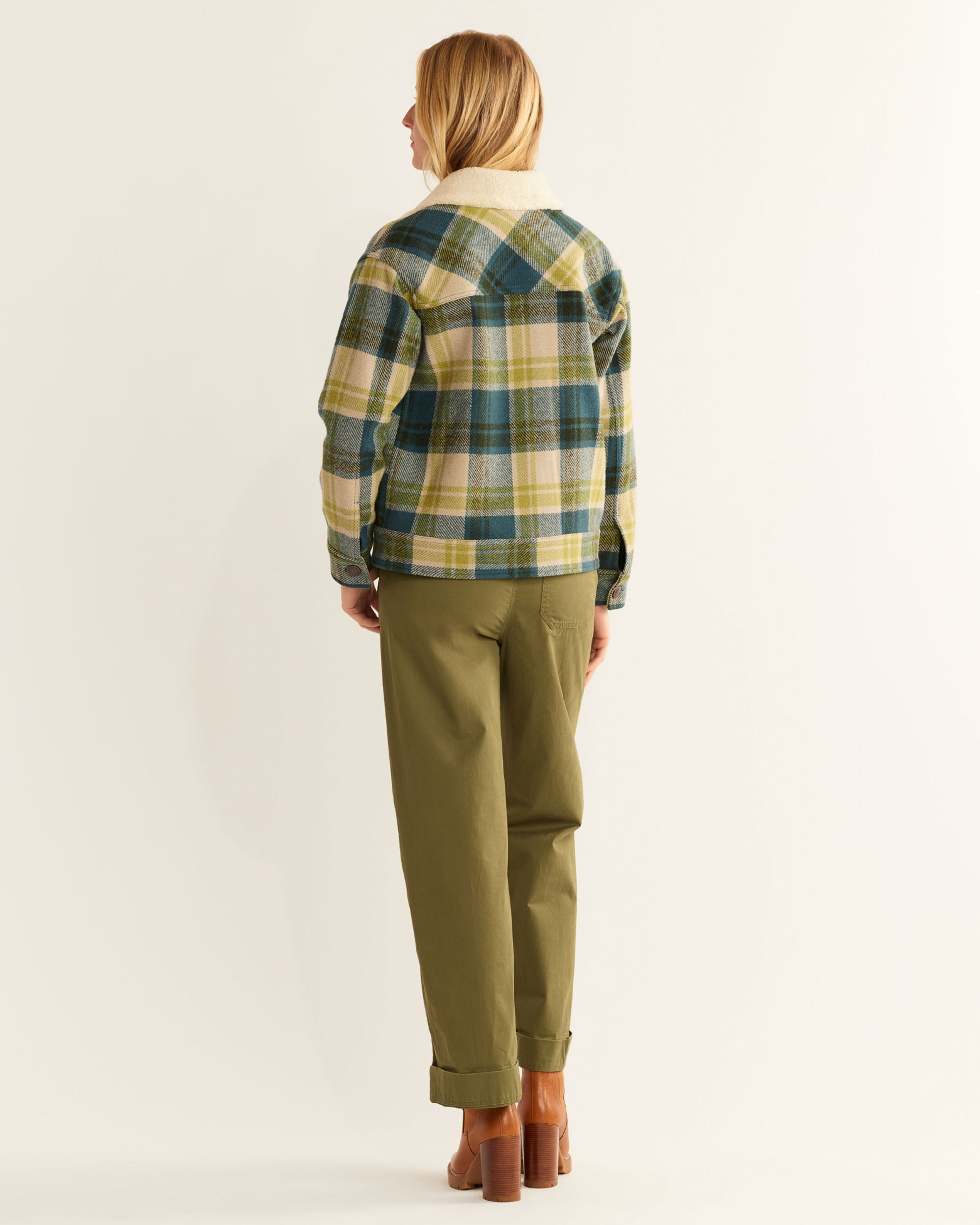 WOMEN'S WOOL STADIUM TRUCKER COAT