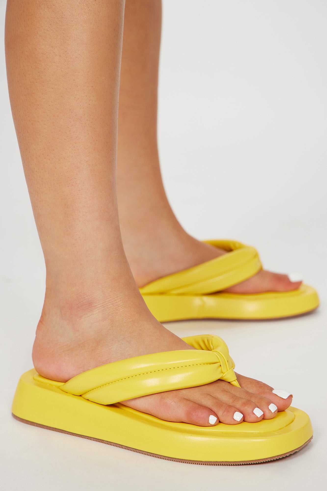 Beach Ready Flip Flops   Yellow