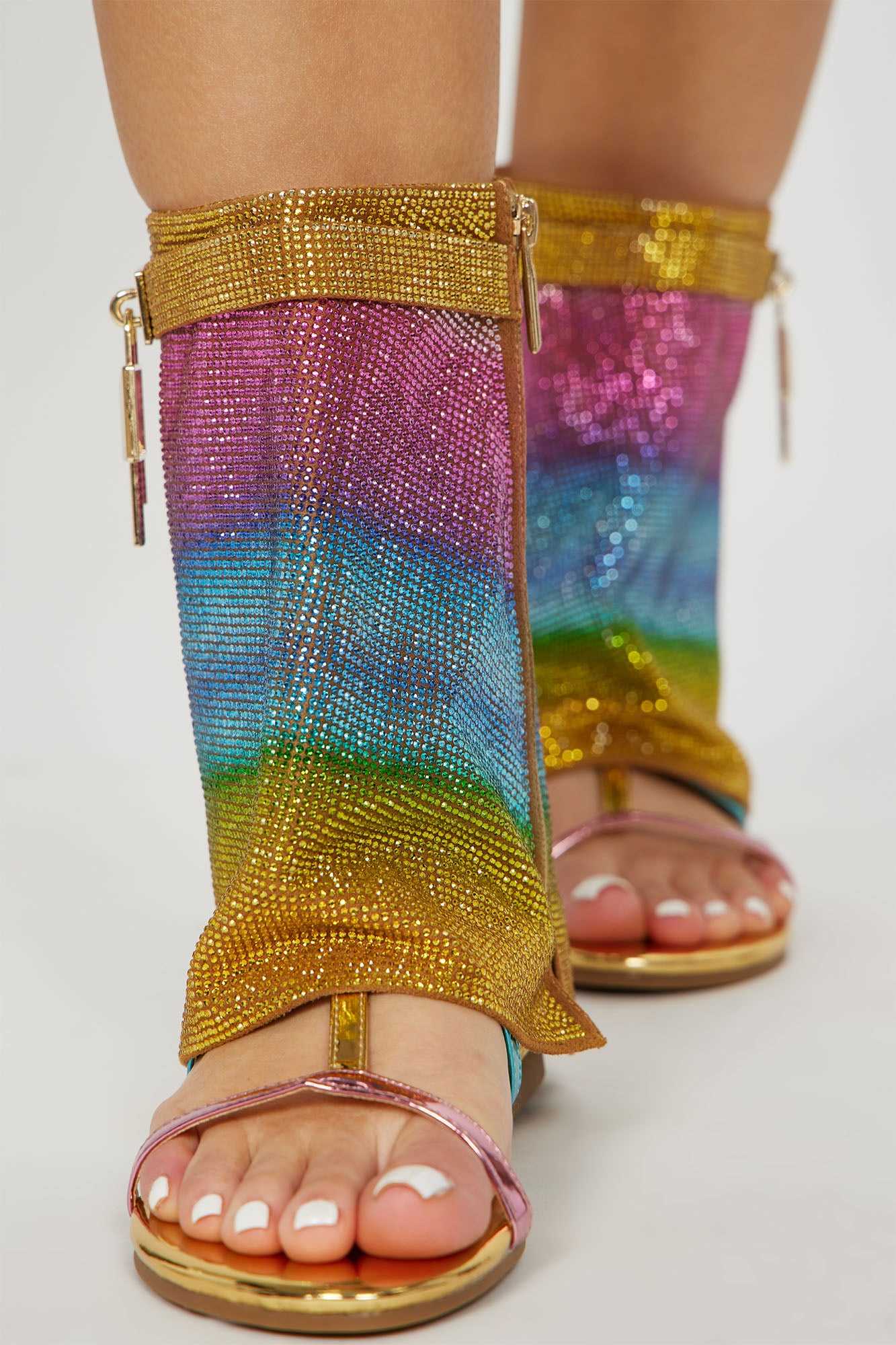 Don t Worry I Got It Flat Sandals   Multi Color