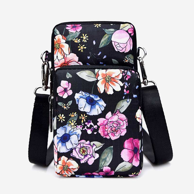 Lightweight Mini Shoulder Bag Women Purse Floral Crossbody Wallet Phone Bag