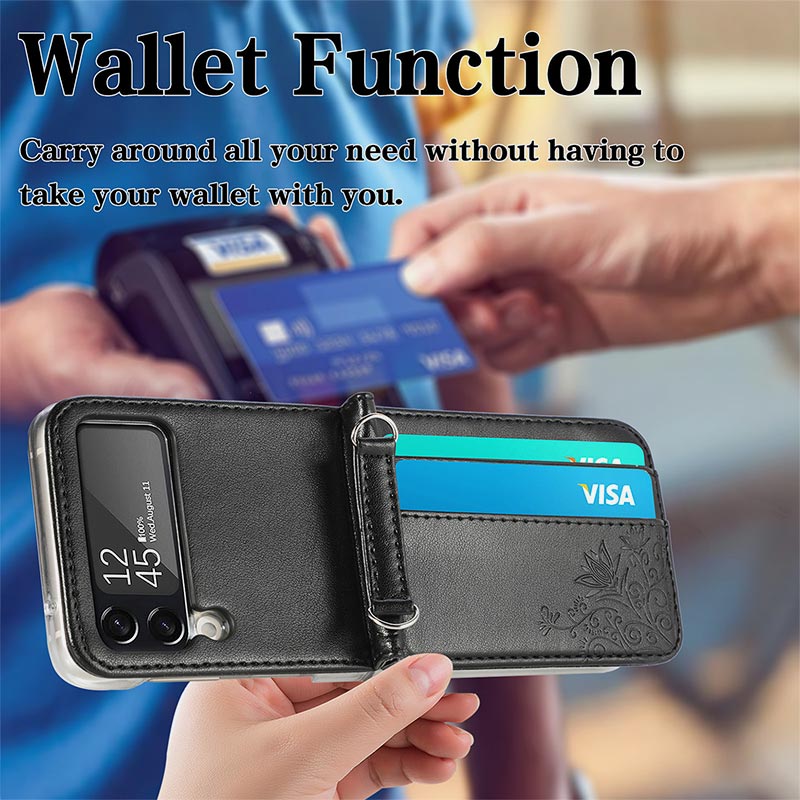 Samsung Galaxy Z Flip 3 Phone Case Crossbody Phone Bag Wallet