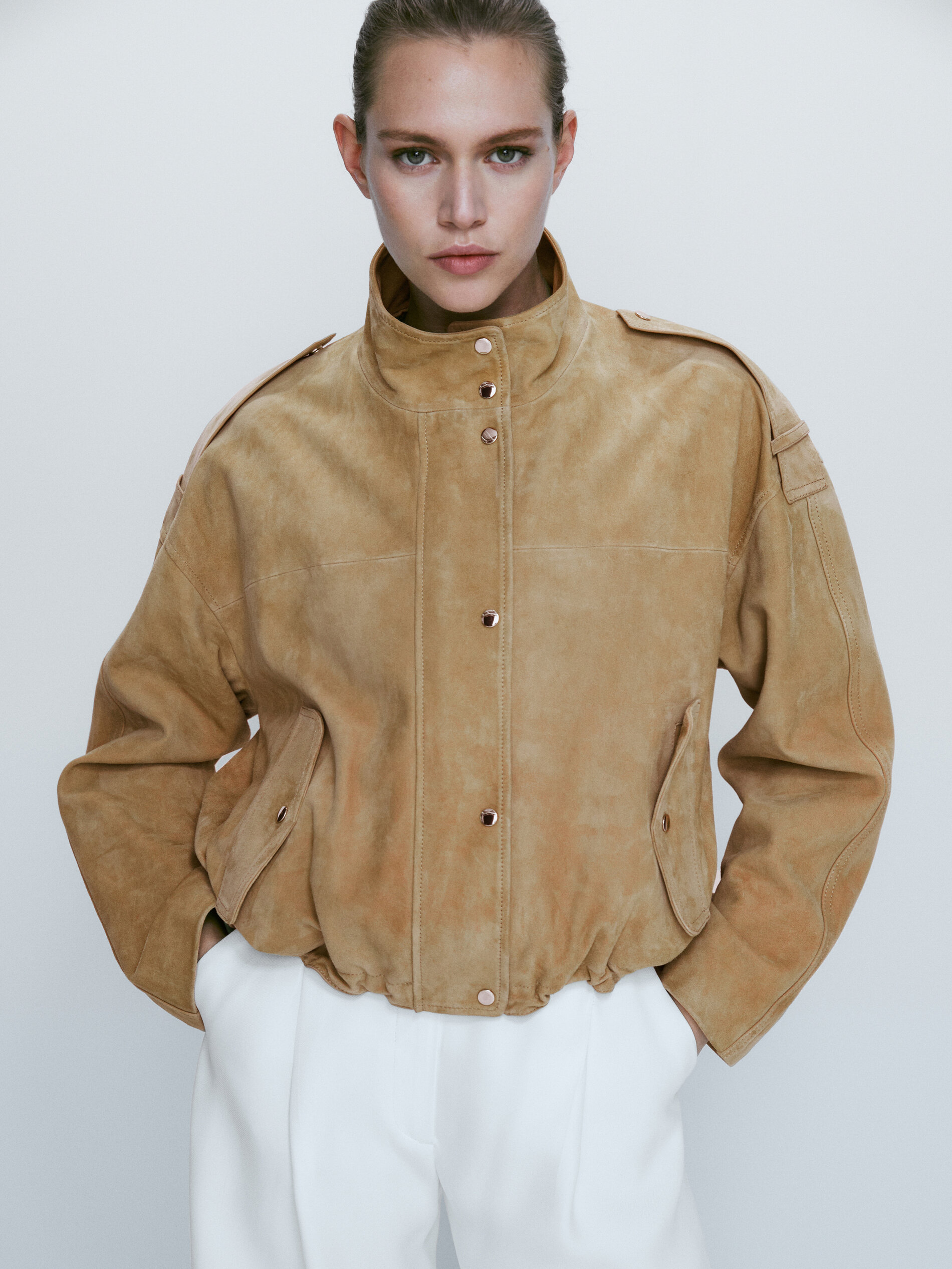 Chaqueta bomber ante - CAMEL