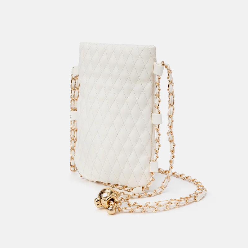 Unique Adjusting Buckle Elegant Embossing Crossbody Phone Bag