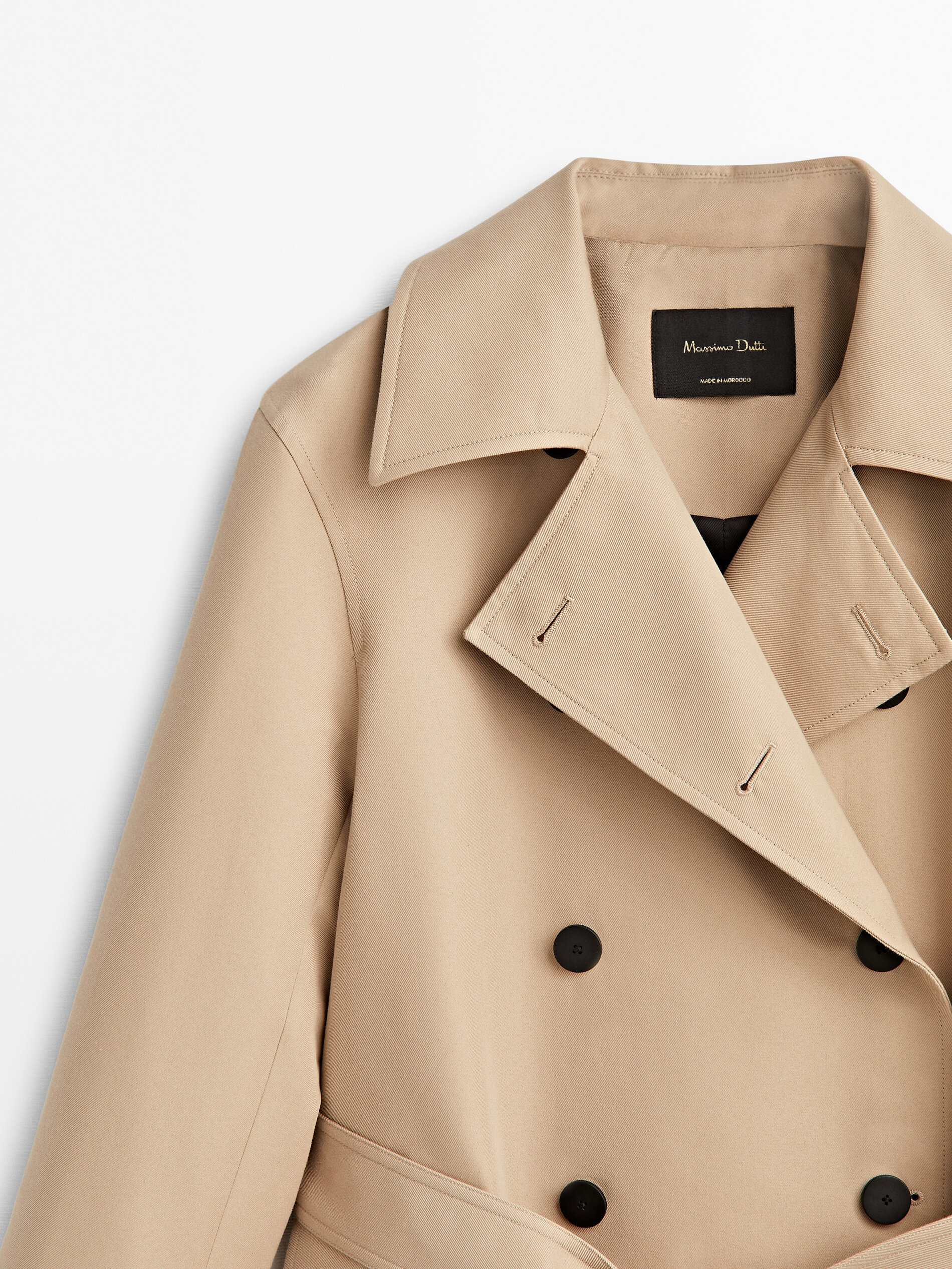 Chaqueta trench cinturón - CAMEL