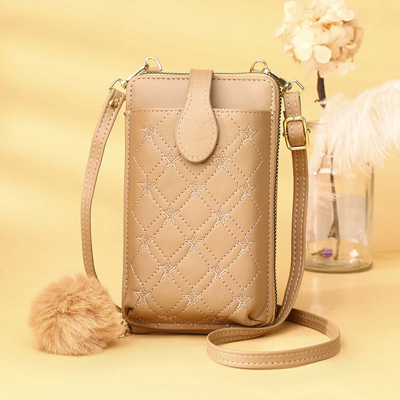 Multifunctional Elegant Embroidery Phone Bag Crossbody Bag
