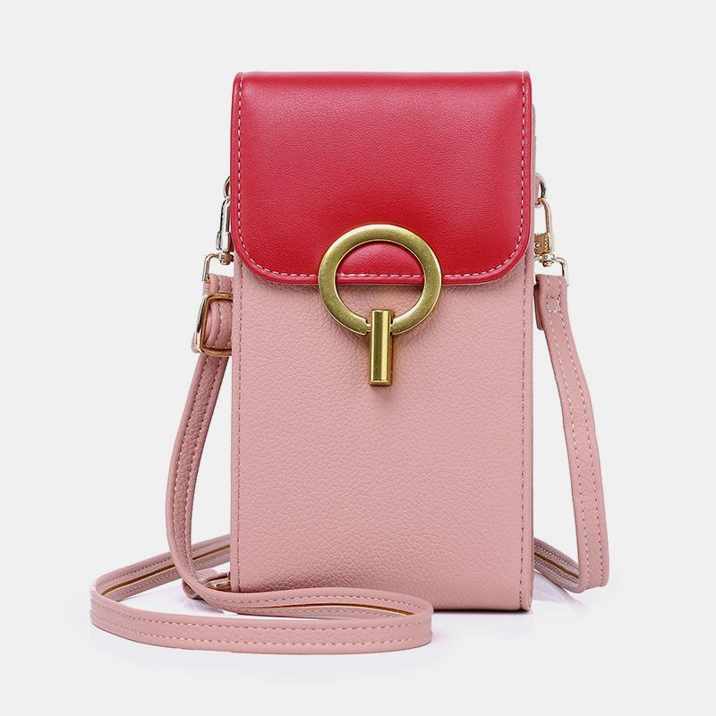 LargeCapacity Multi-Pocket Solid Phone Bag