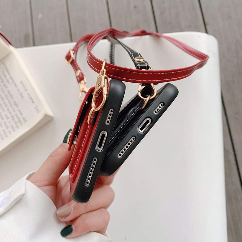 Wallet Crossbody for iPhone PU Phone Case Phone Bag with Credit Card Holder