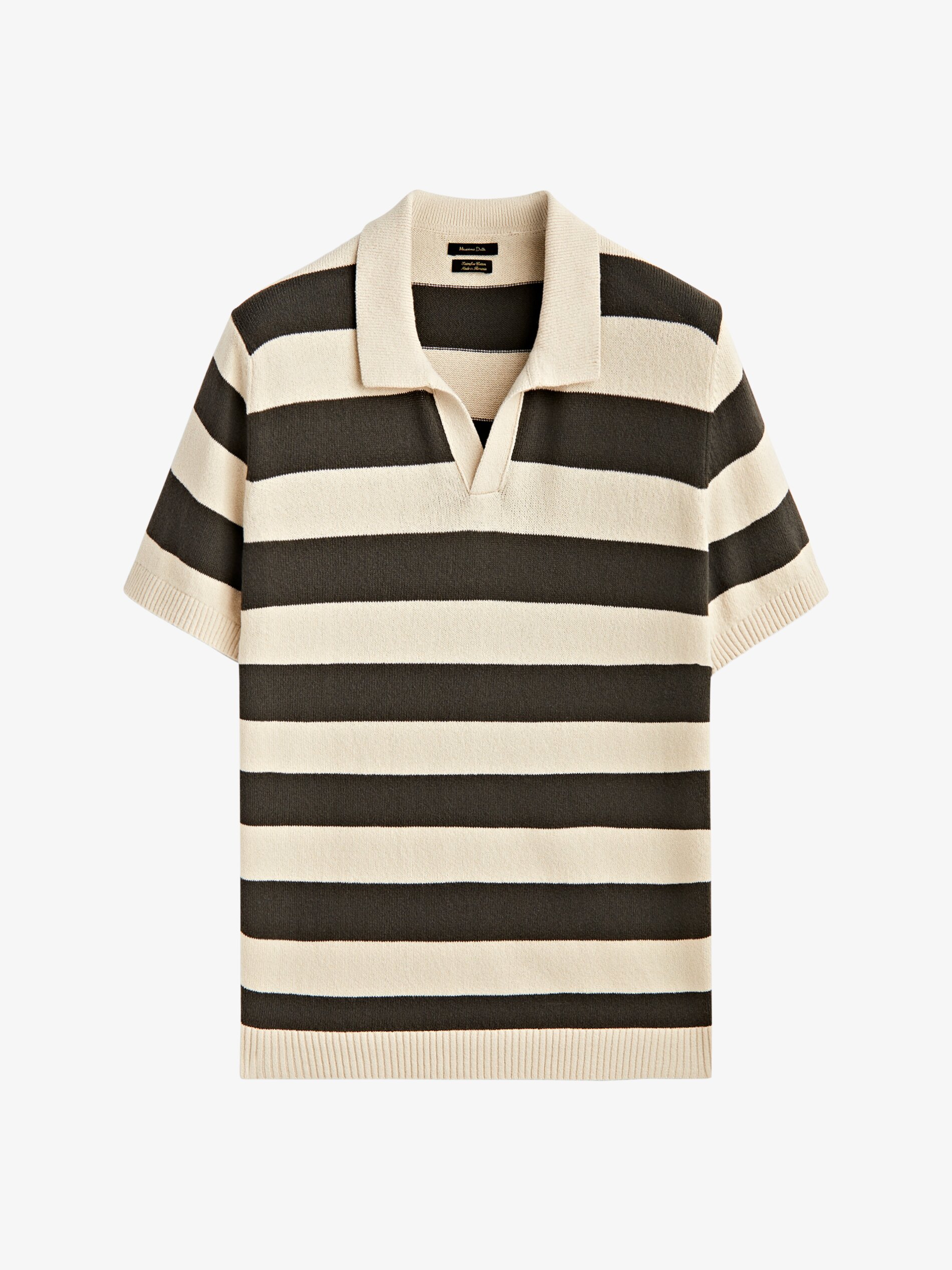 Jersey polo rayas manga corta - GRIS ANTRACITA