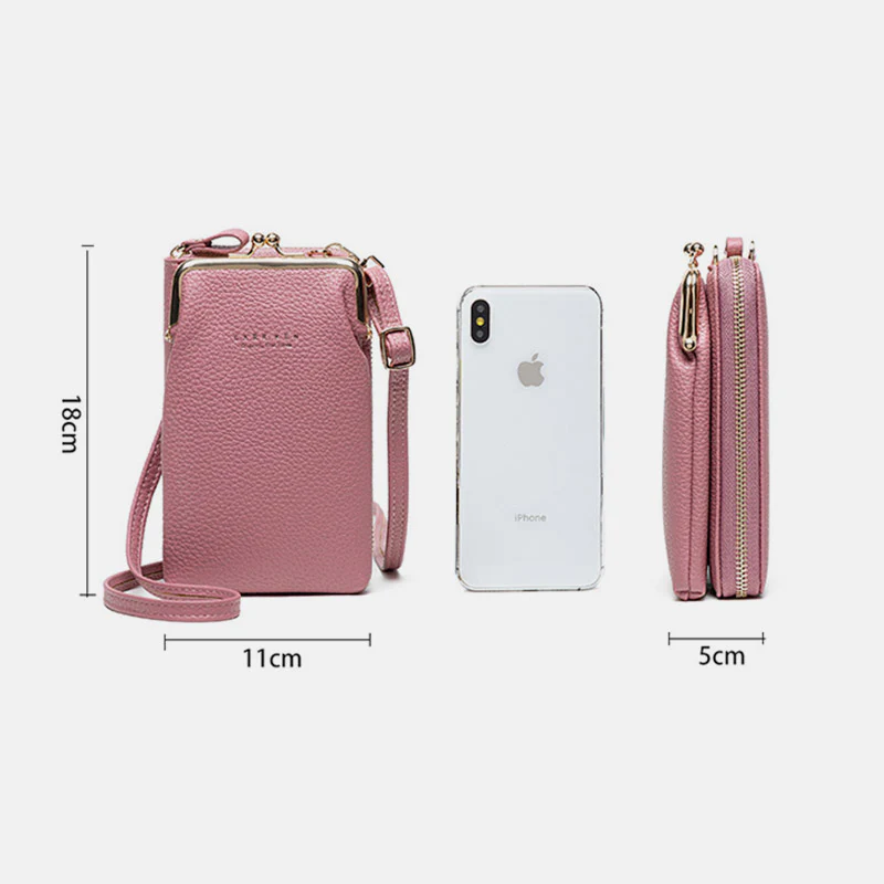 Multifunctional Kiss-Lock Crossbody Phone Bag(Buy 2 Get 15% Off,CODE:B2)