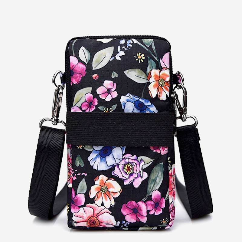 Lightweight Mini Shoulder Bag Women Purse Floral Crossbody Wallet Phone Bag