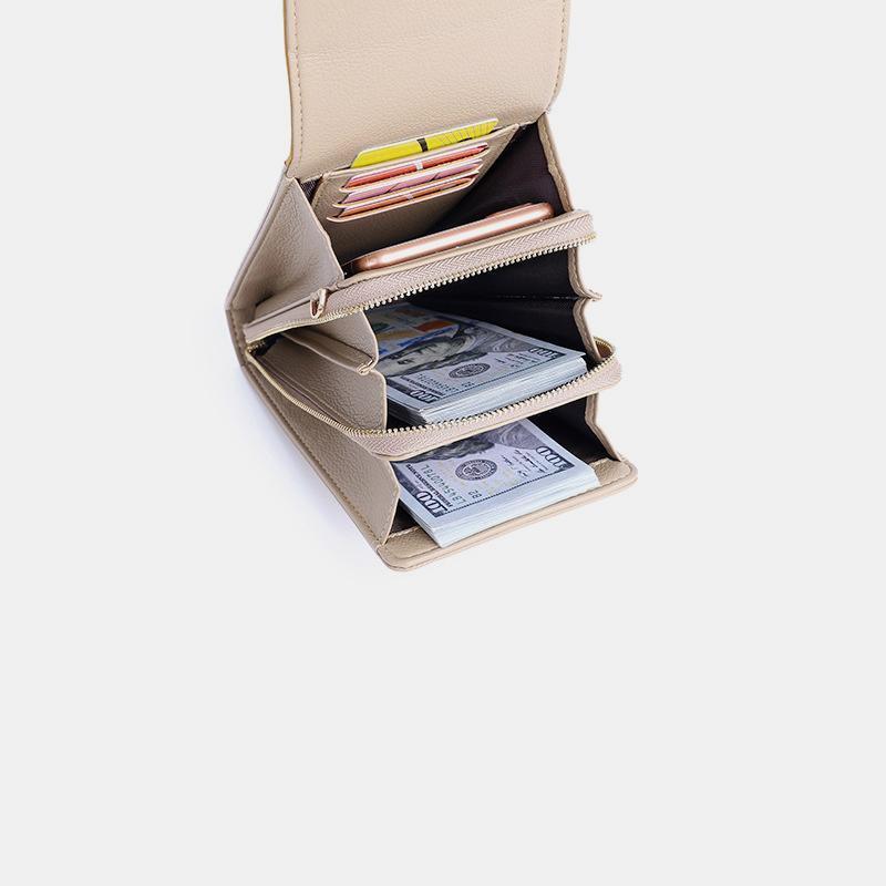 LargeCapacity Multi-Pocket Solid Phone Bag