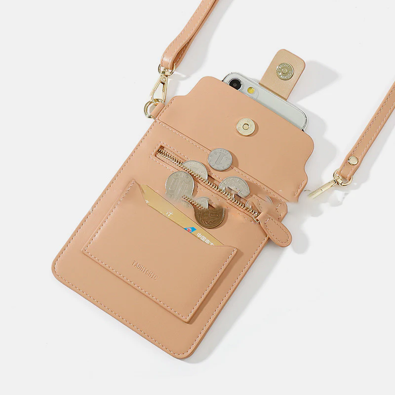 Elegant CrossbodyPhone Bag With Touch Screen