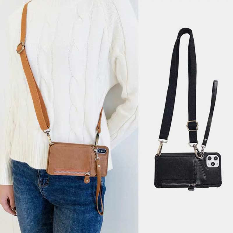 Phone Case Wallet for iPhone Leather Phone Bag with Card Holder