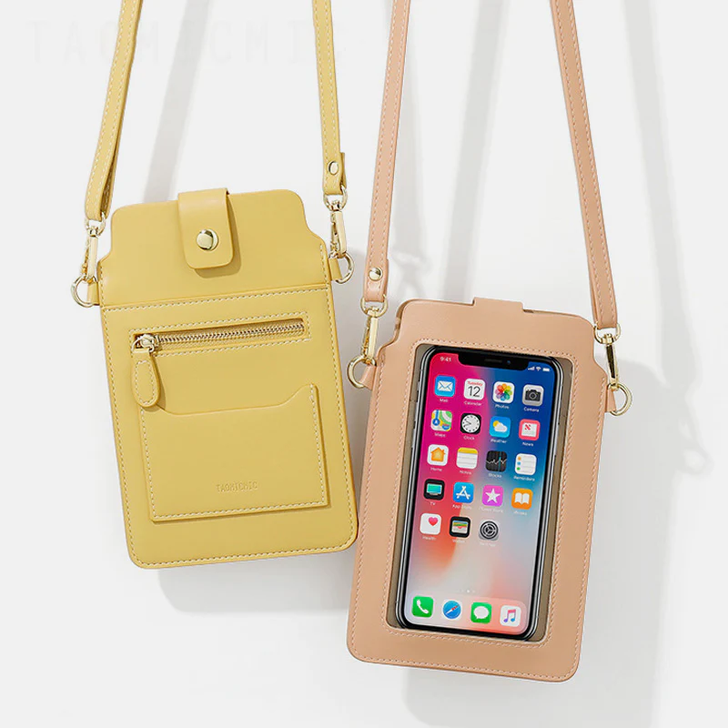 Elegant CrossbodyPhone Bag With Touch Screen