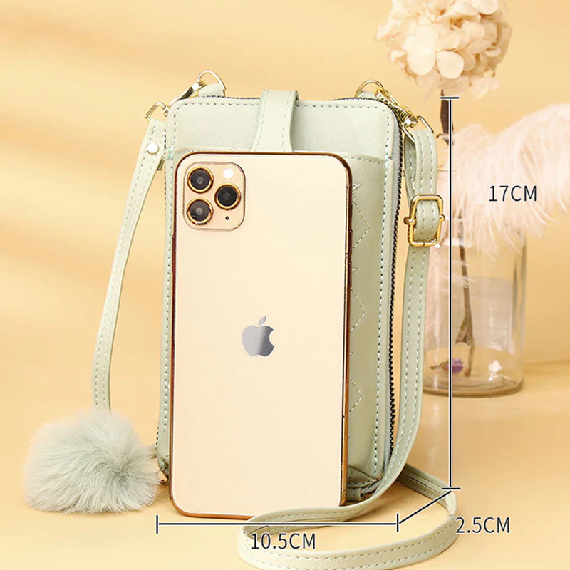 Multifunctional Elegant Embroidery Phone Bag Crossbody Bag