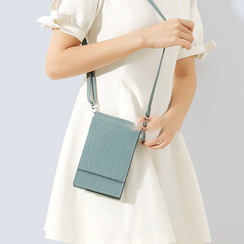 Crossbody Cell Phone Purse Women Mini PU Shoulder Bag Phone Bag