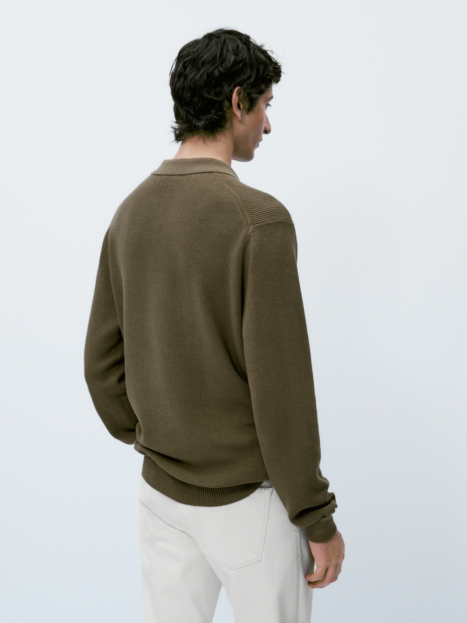 Jersey polo estructura algodon - KAKI CLARO