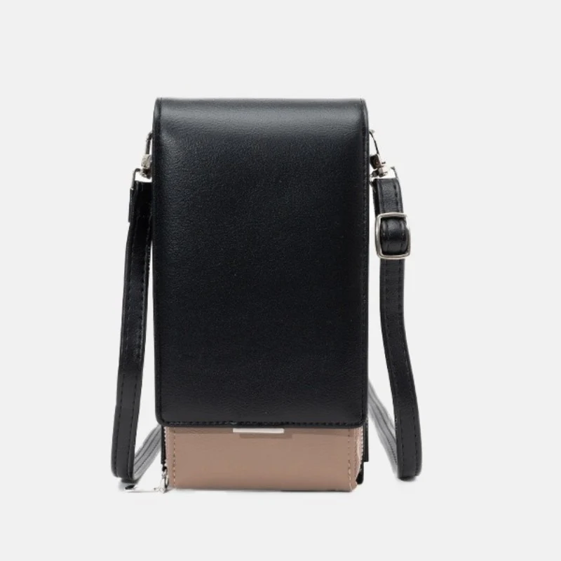 Small Cell Phone Purse Mini PU Crossbody Bag Wallet with Card Slot