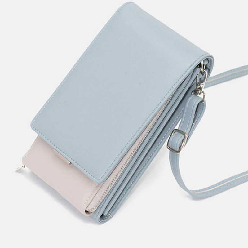 Small Cell Phone Purse Mini PU Crossbody Bag Wallet with Card Slot