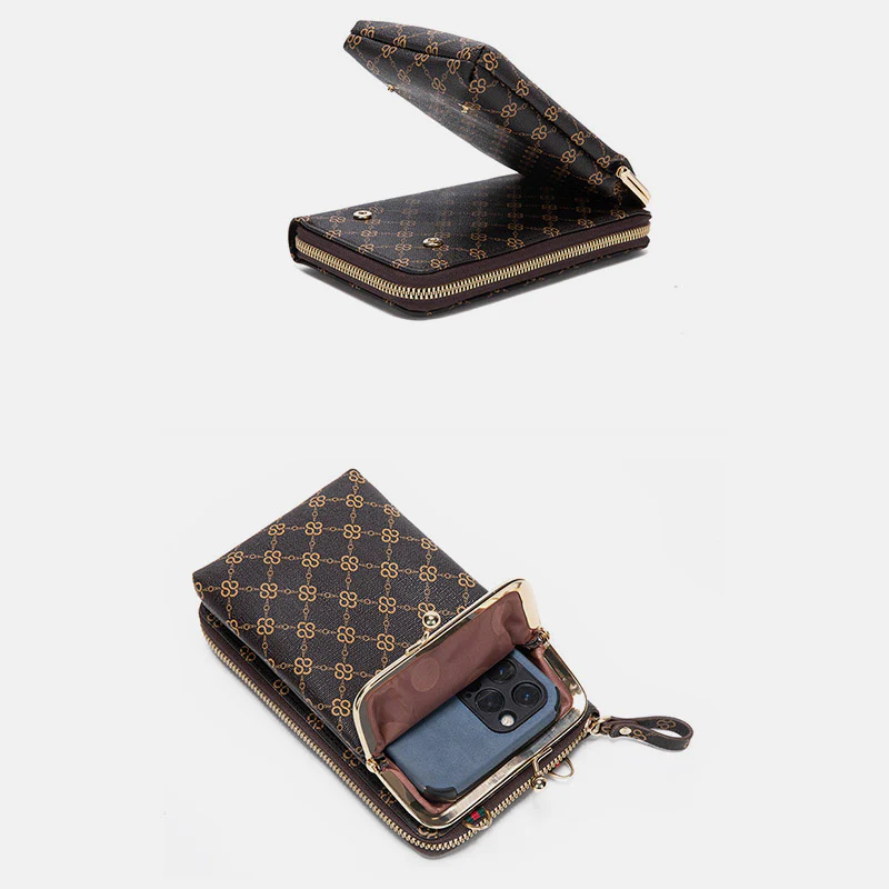 Small Crossbody Phone Bag Lightweight PU Leather Shoulder Purses Clutch Wallet