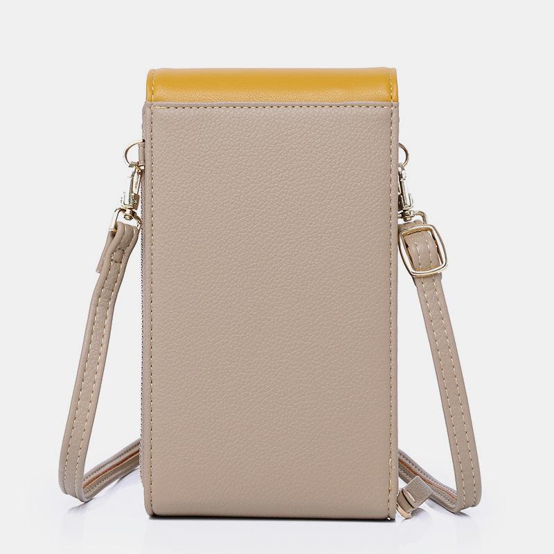LargeCapacity Multi-Pocket Solid Phone Bag