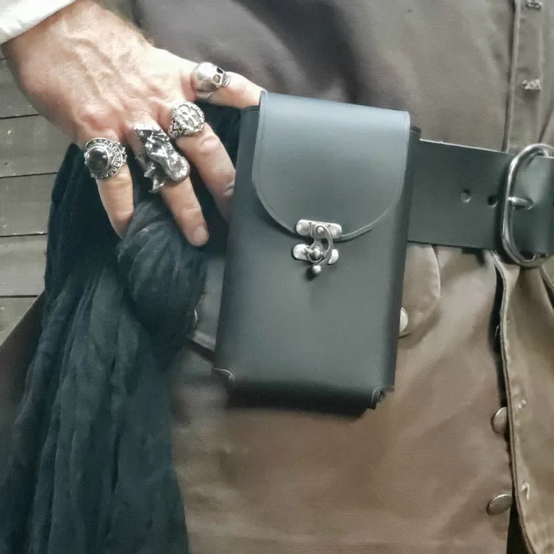 Vintage Waist Bag For Men Medieval Cosplay Phone Bag