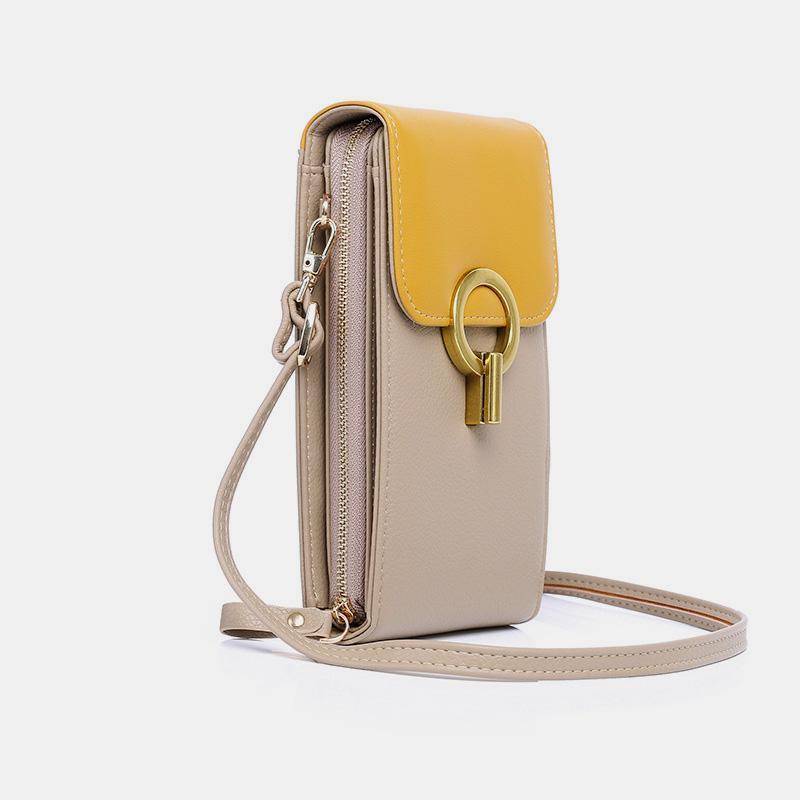 LargeCapacity Multi-Pocket Solid Phone Bag