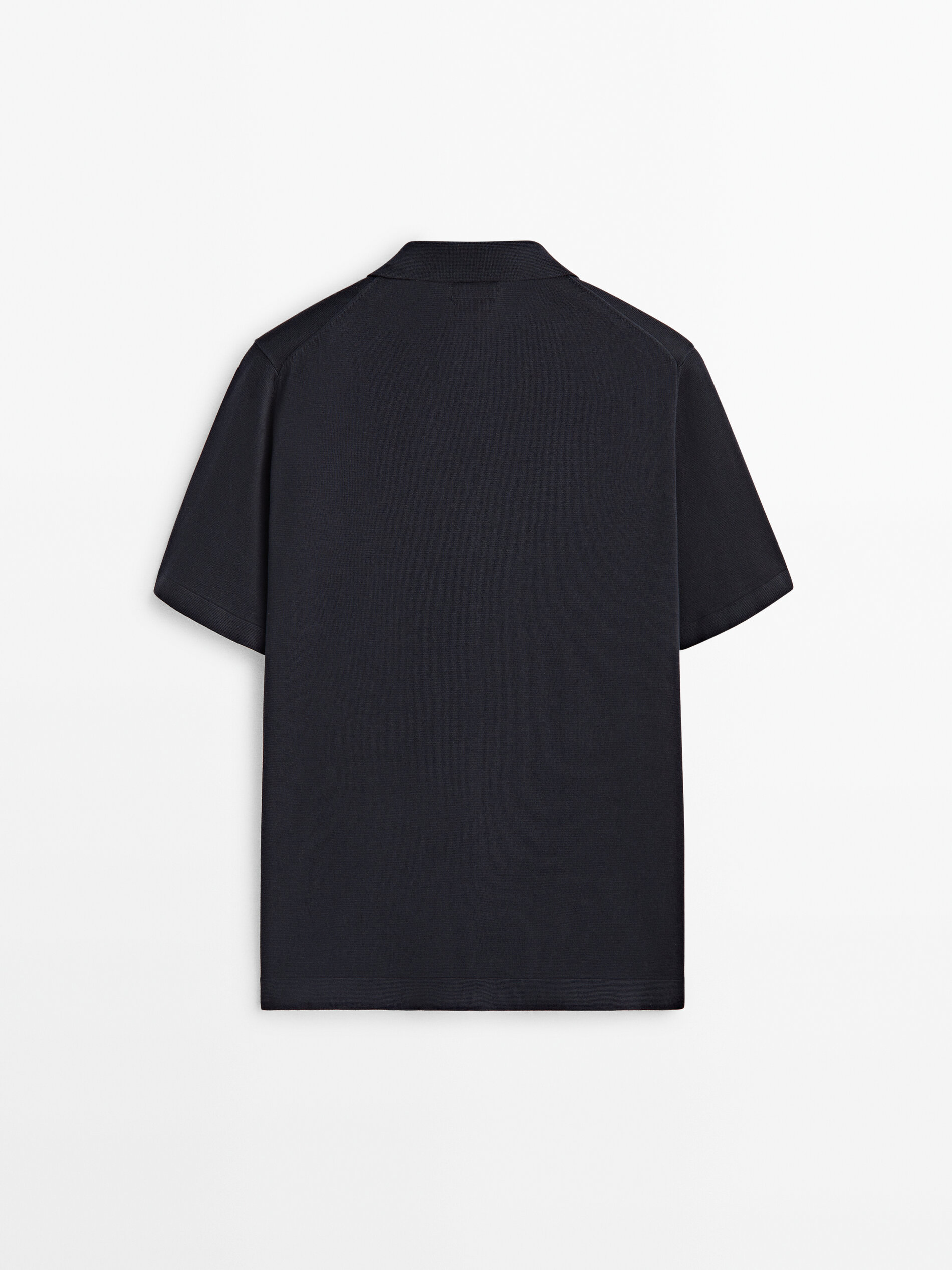 Camisa punto milano manga corta - AZUL MARINO