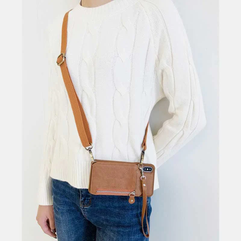 Phone Case Wallet for iPhone Leather Phone Bag with Card Holder