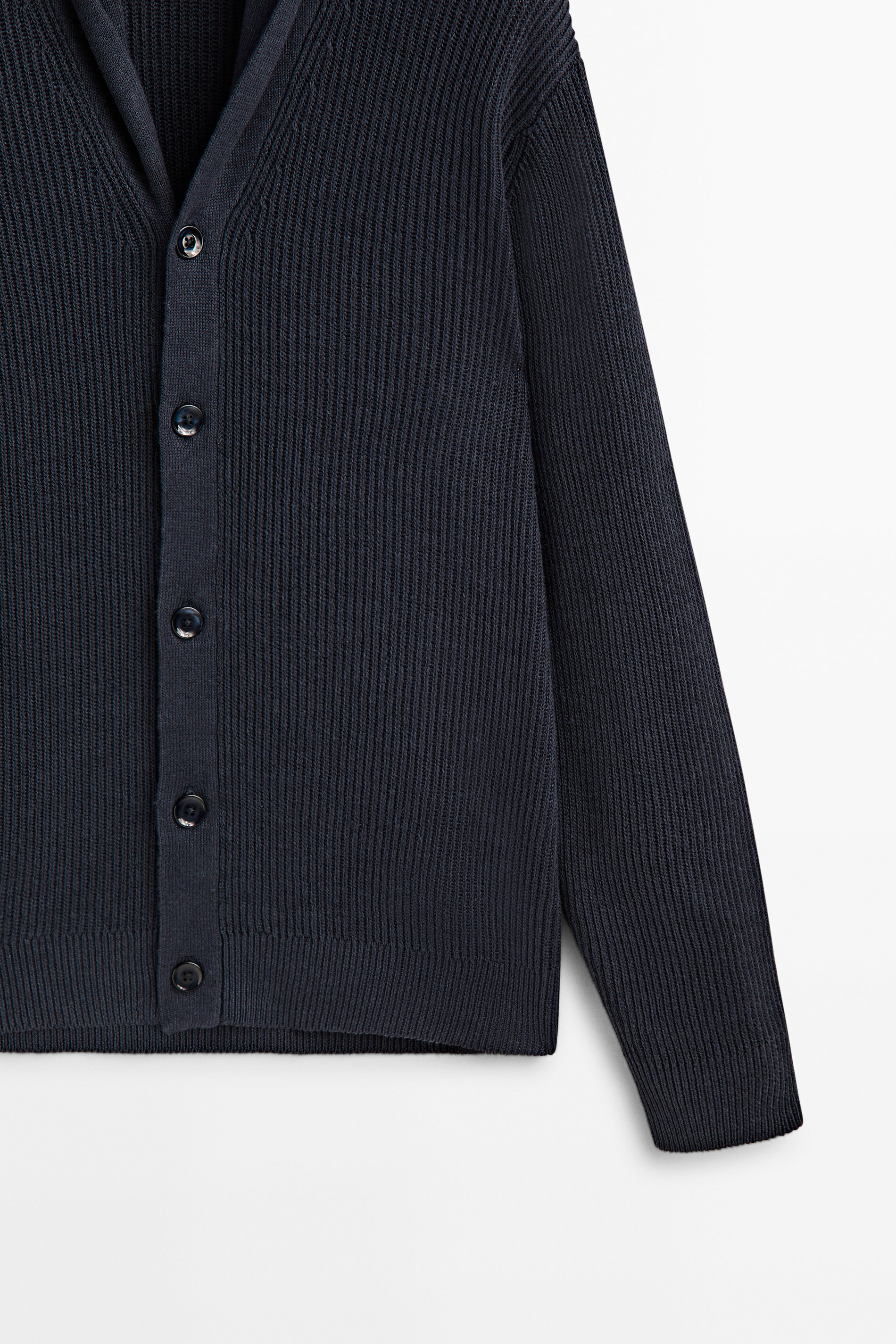 Cárdigan punto estructura Limited edition - AZUL MARINO