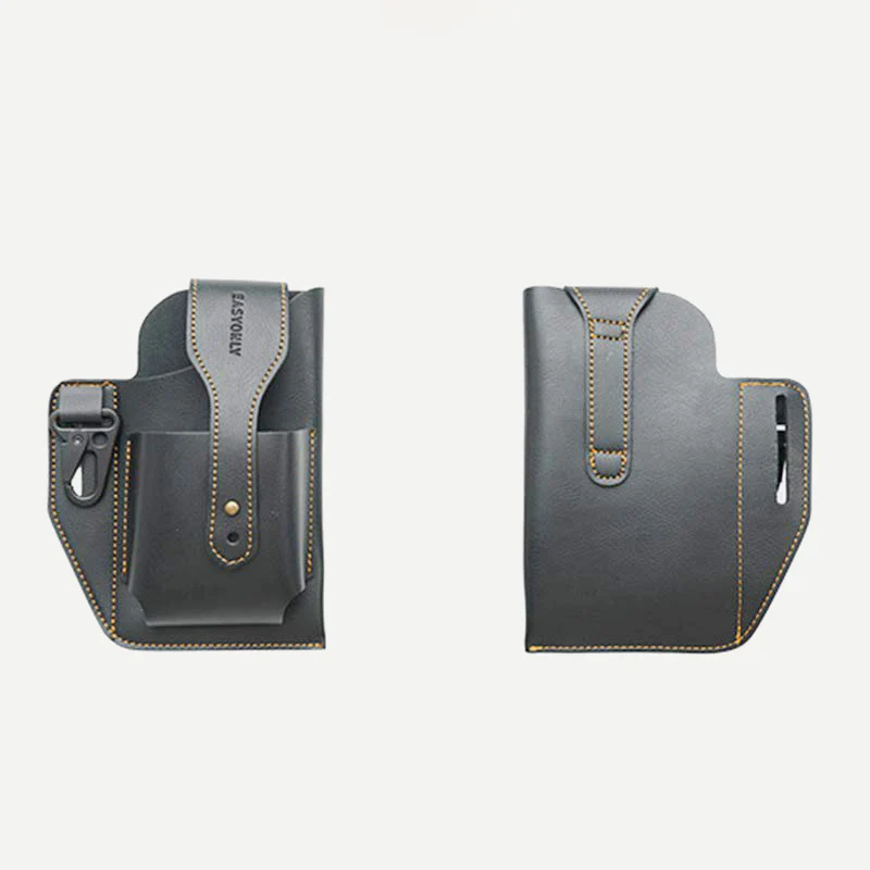 Retro EDC Genuine Leather Phone Bag Waist Bag