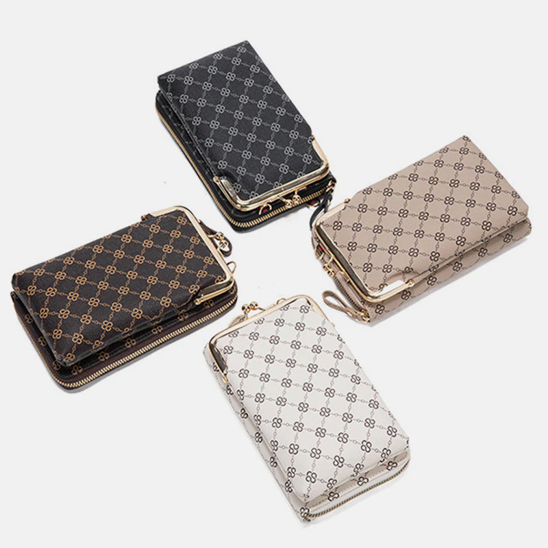 Small Crossbody Phone Bag Lightweight PU Leather Shoulder Purses Clutch Wallet