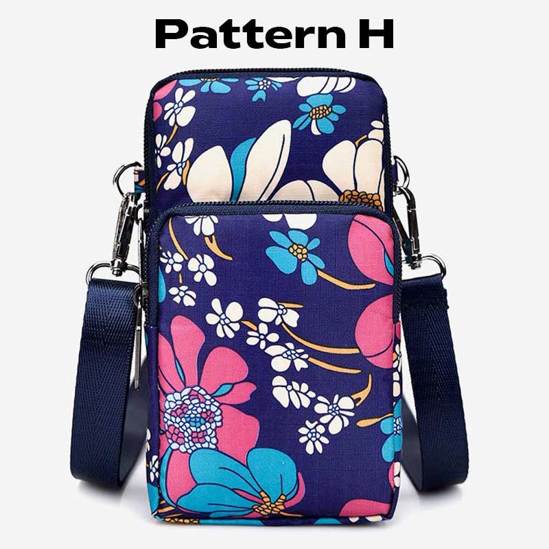 Lightweight Mini Shoulder Bag Women Purse Floral Crossbody Wallet Phone Bag