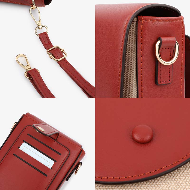 Women Mini Cross Body Purse Phone Bag Pouch with Multi Card Slot