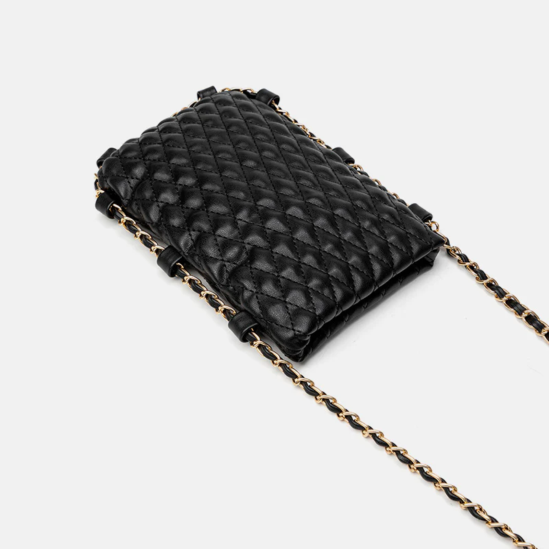 Unique Adjusting Buckle Elegant Embossing Crossbody Phone Bag