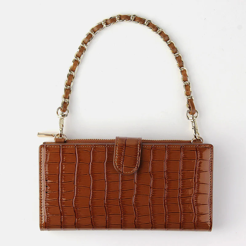 Embossing Elegant Magnetic Phone Bag Handbag Crossbody Bag