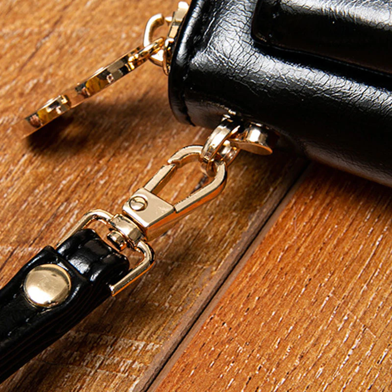 Women Leather Wallet Large Capacity Zipper Around Wristlet Bags Phone Holder