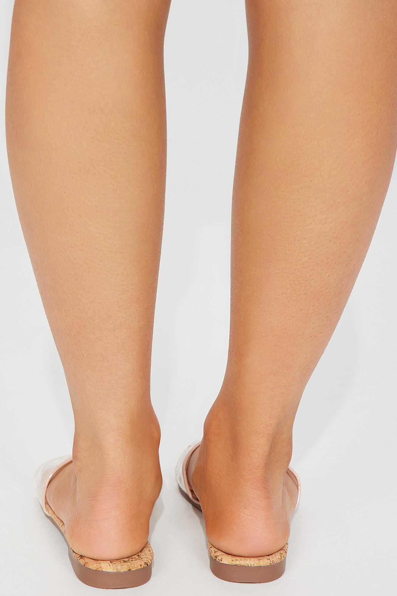 Elmira Flat Sandals   Clear/Nude