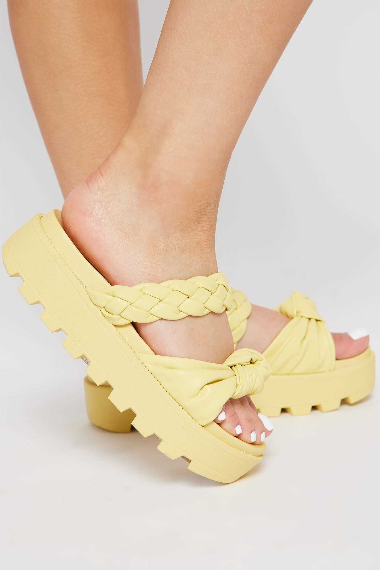 Audrina Flat Sandals   Yellow