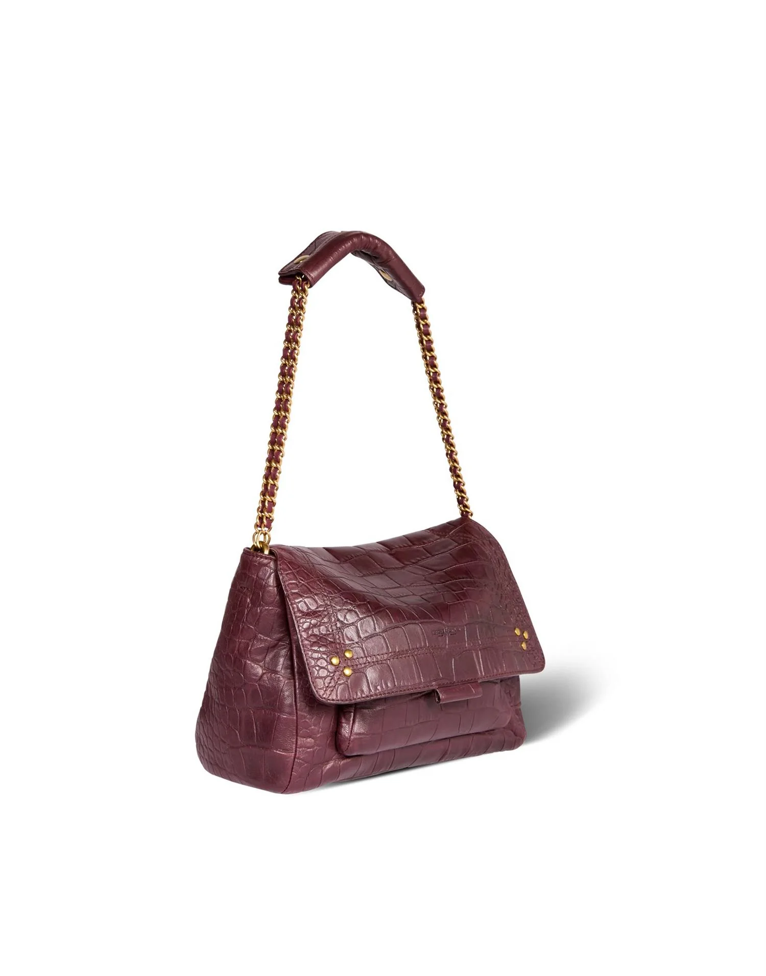 JEROME DREYFUSS - Lulu M - Croco Aubergine