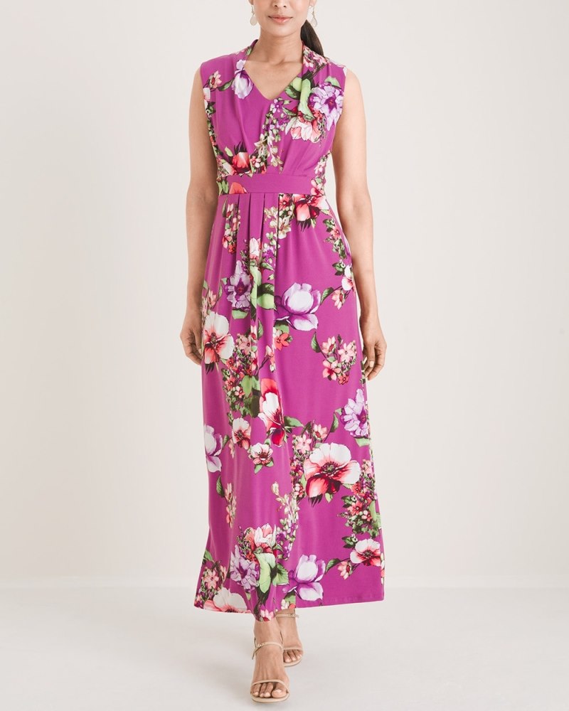 Paisley Print Maxi Dress Wild Mulberry