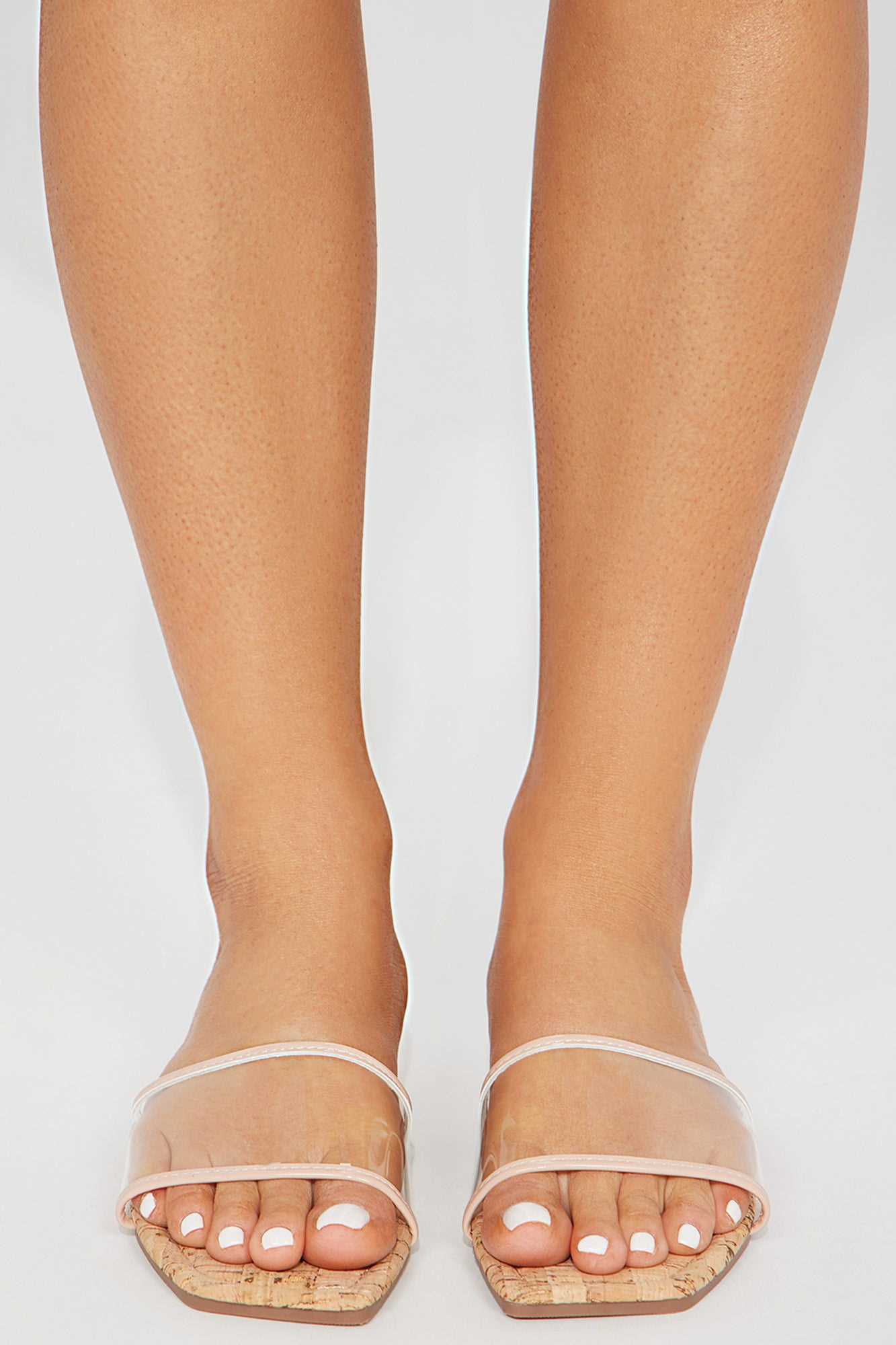 Elmira Flat Sandals   Clear/Nude